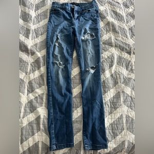 size 0 stretchy jeans